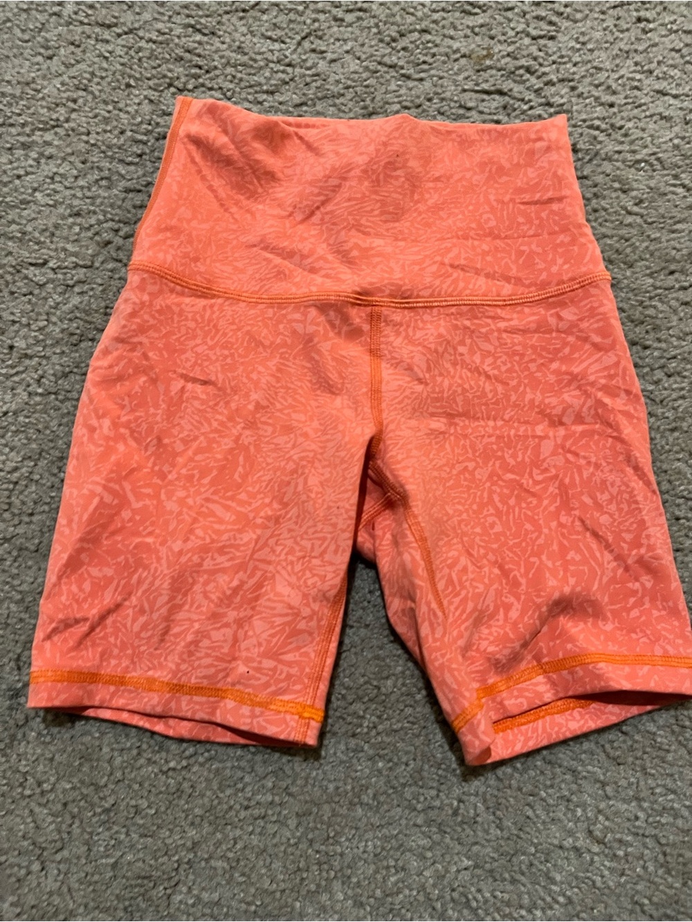 Lululemon size 2 High-Rise Coral Women's Bike Shorts